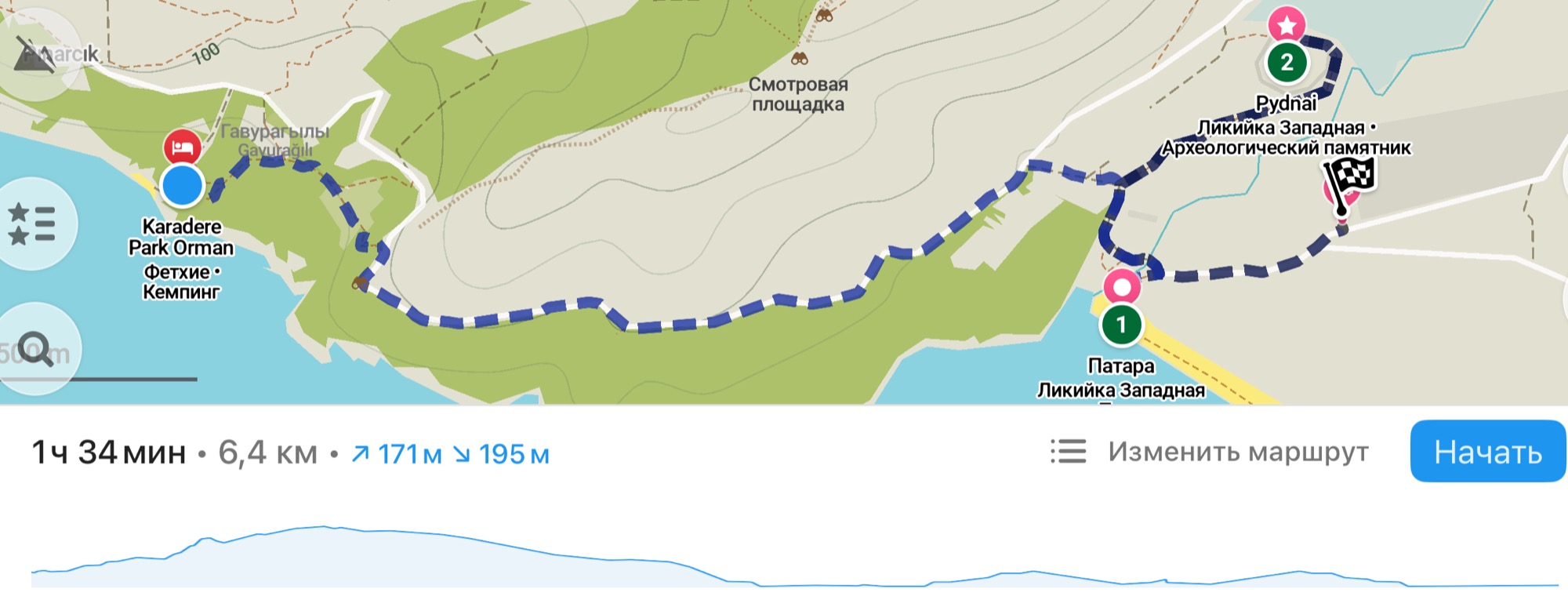 День 7. Переход от кемпинга Орман до Патары
